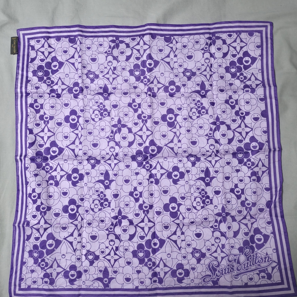Louis Vuitton x Takashi Murakami Cosmic Blossom Scarf